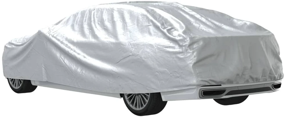 Automobilio uždangalas sedanams, sidabrinis, XL dydžio, PEVA