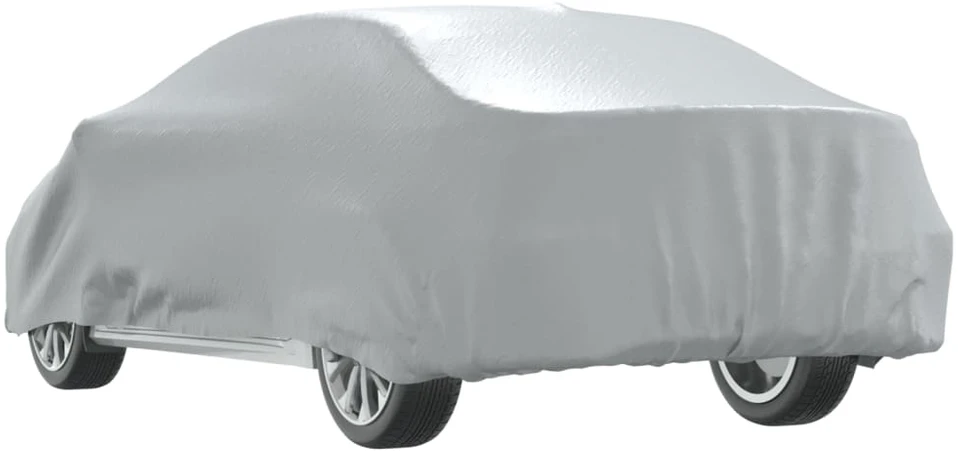 Automobilio uždangalas sedanams, sidabrinis, XL dydžio, pilnas