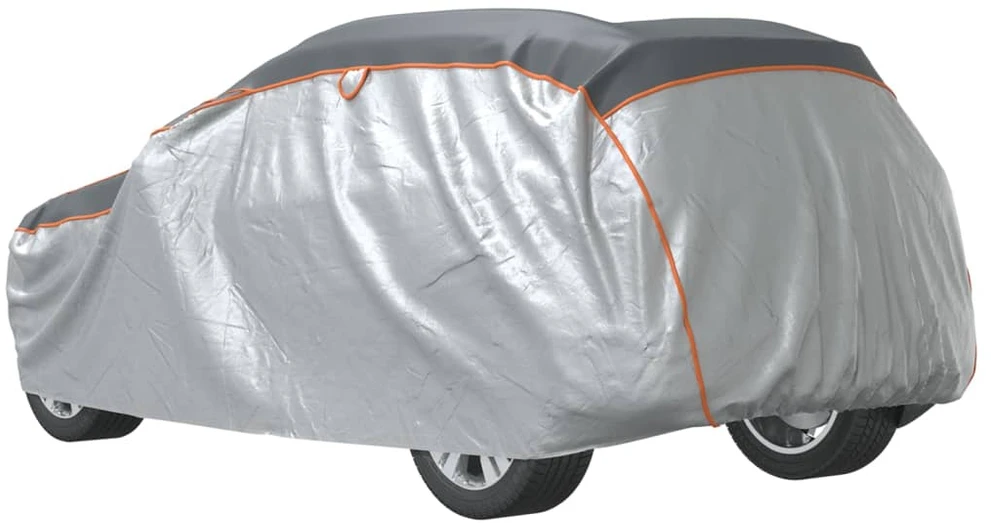 Automobilio uždangalas visureigiams, pilkas ir sidabrinis, XL