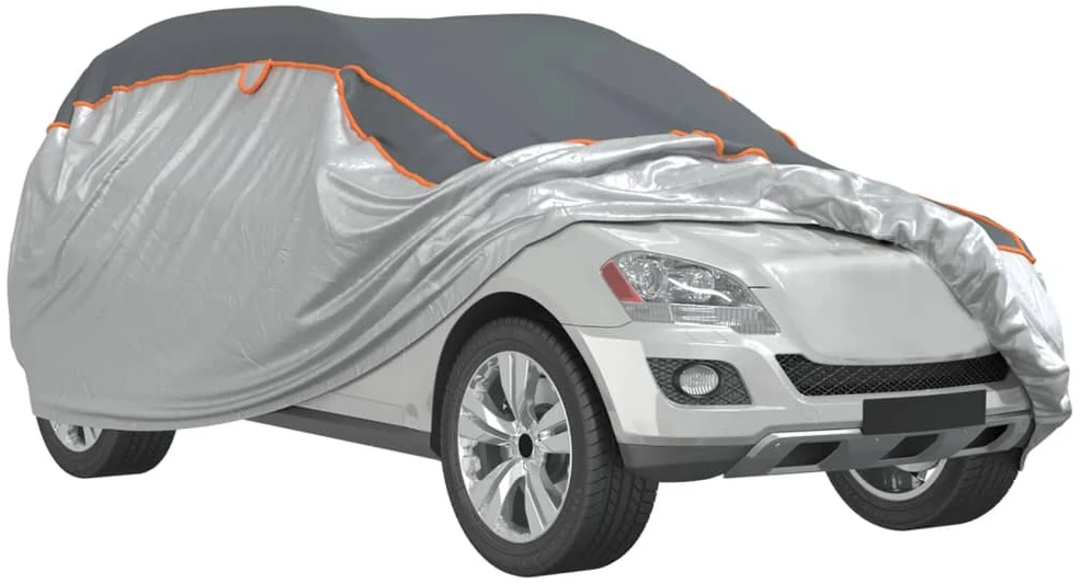 Automobilio uždangalas visureigiams, pilkas ir sidabrinis, XL