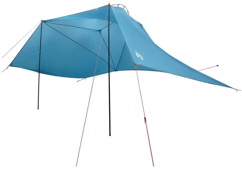 Automobilių palapinė 350 x 250 cm Mėlyna Poliesteris ir plienas
