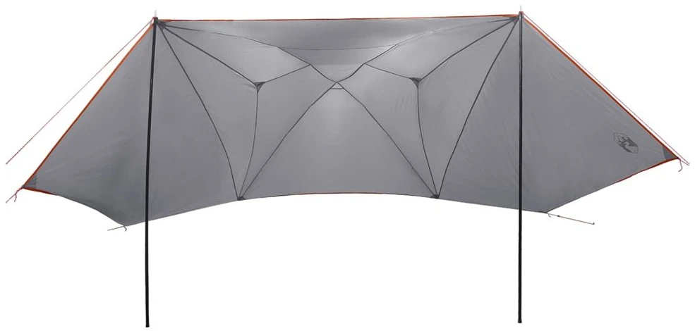 Automobilių palapinė 350 x 250 cm Pilka ir oranžinė