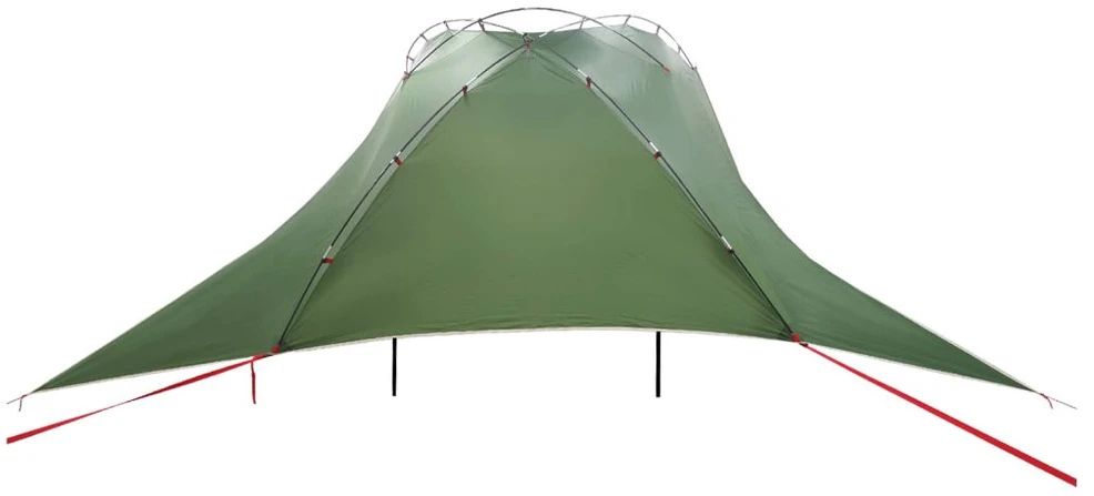 Automobilių palapinė 350 x 250 cm Žalia Poliesteris ir plienas