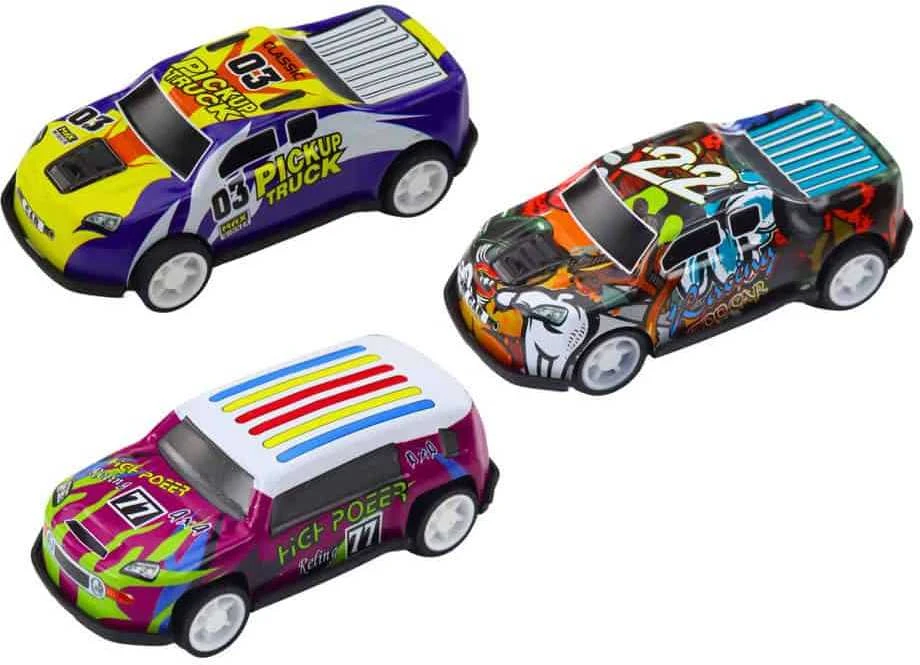 Lean Toys 25 dalių automobilių ir kelio ženklų rinkinys lagamine