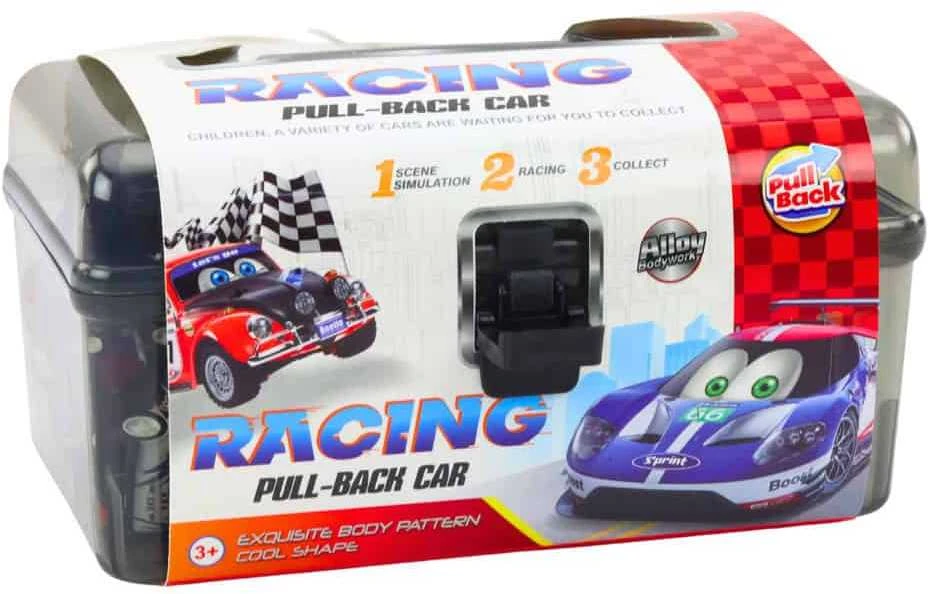 Lean Toys 25 dalių automobilių ir kelio ženklų rinkinys lagamine