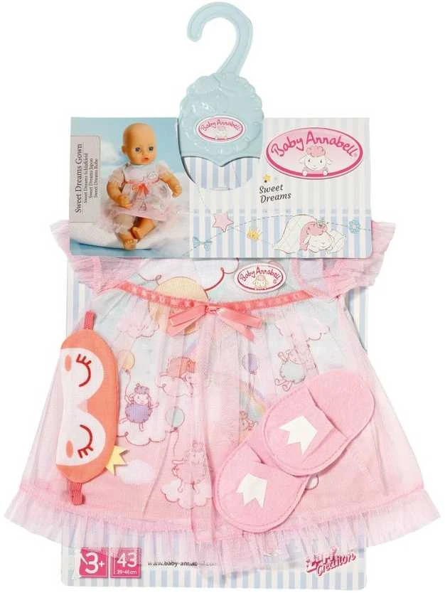Zapf Baby Annabell naktiniai drabužėliai Sweet Dreams 43 cm 705537
