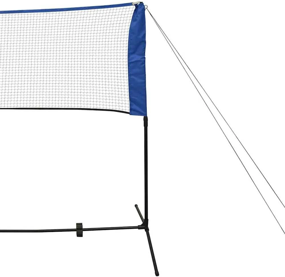 Badmintono tinklas su plunksninukais, 600x155 cm