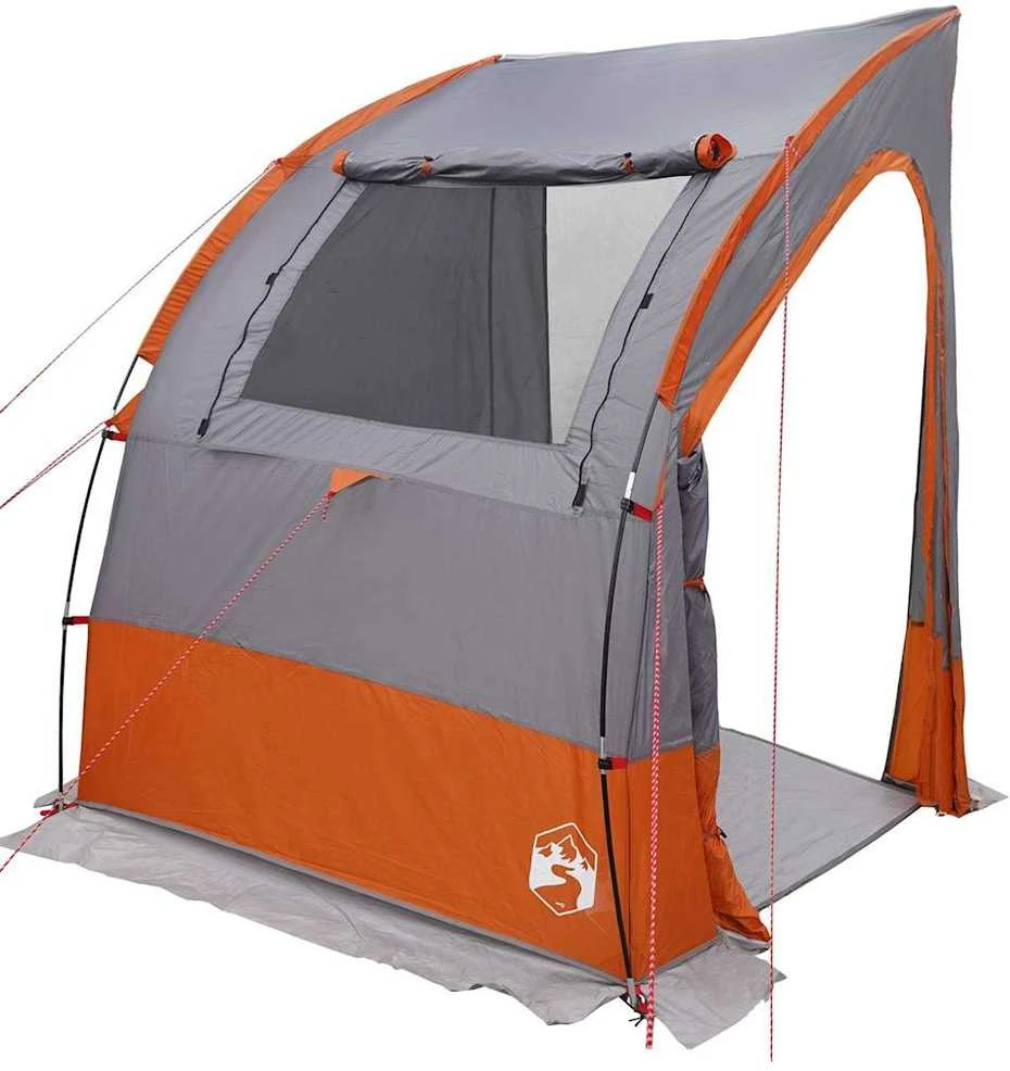 Bagažinės palapinė 194 x 180 x 210 cm Pilka ir oranžinė tafta