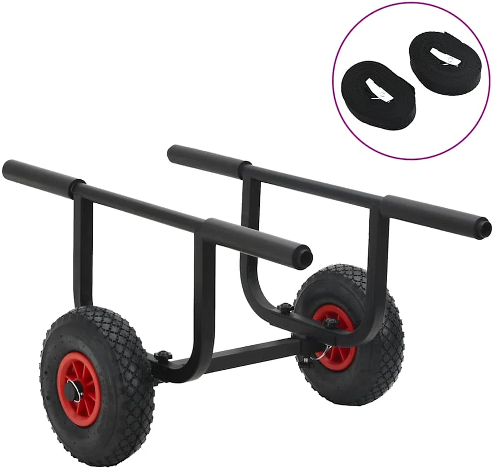 Baidarės vežimėlis, aliuminis, 90kg
