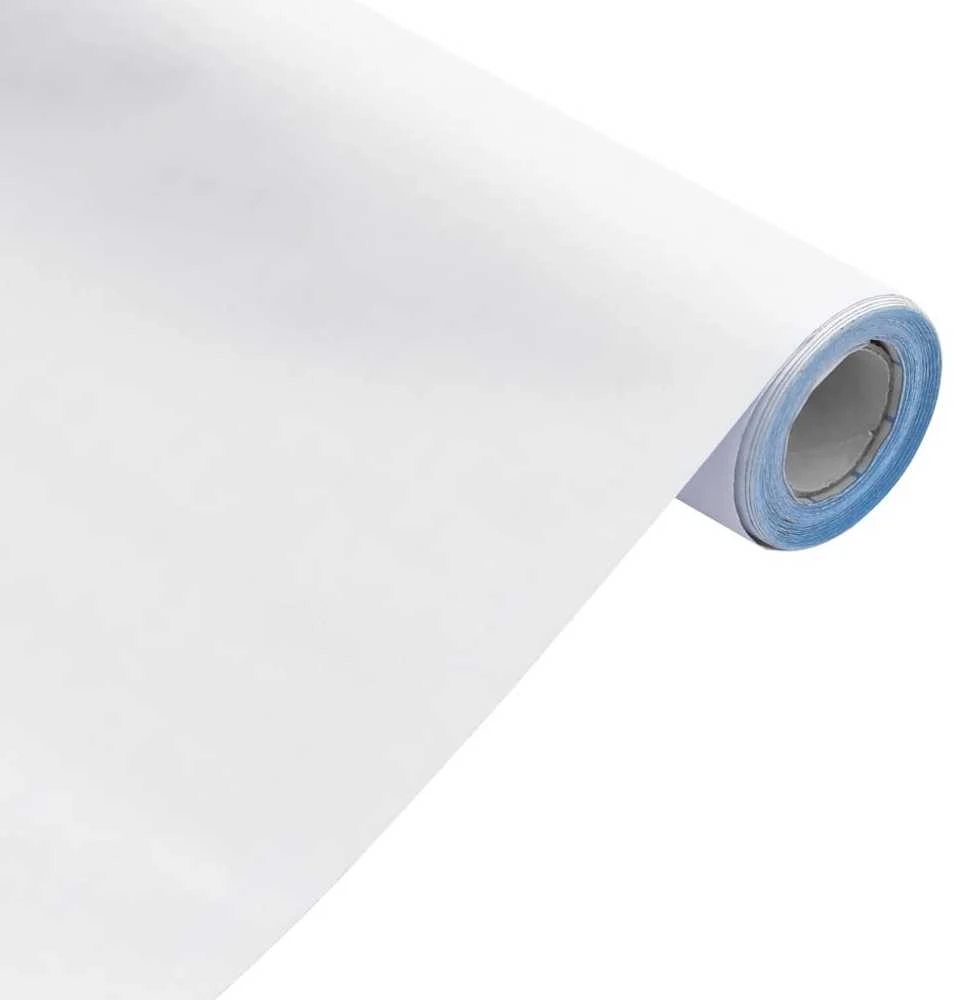 Baldų lipdukai, balti, 90x500cm, PVC, lipnūs, matiniai