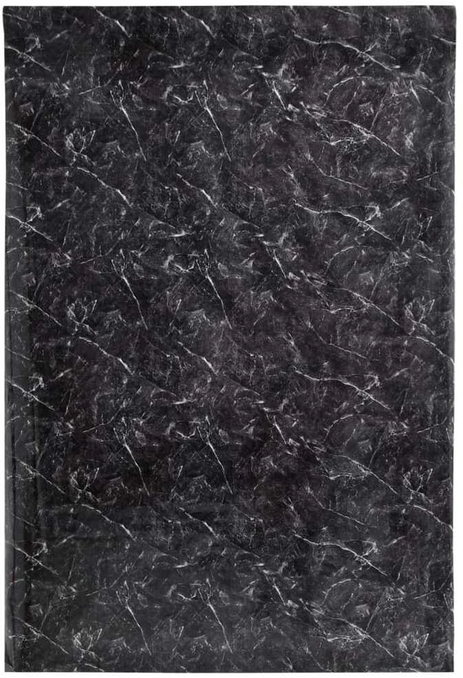 Baldų lipdukai, marmuro juodi, 90x500cm, PVC, lipnūs