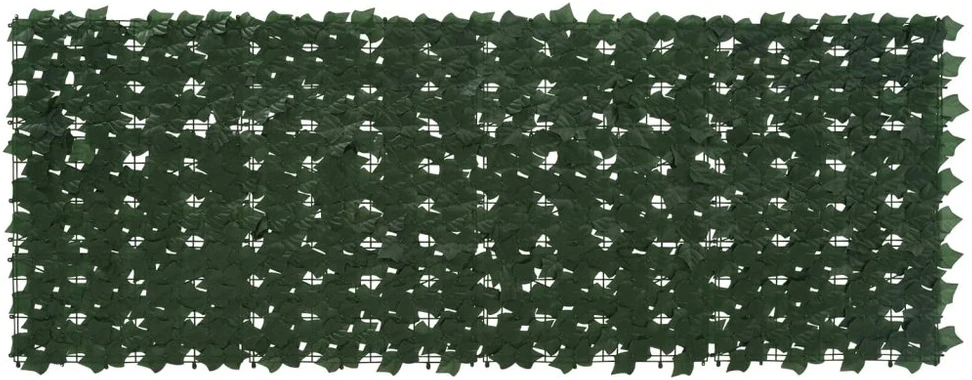 Balkono uždanga su lapais Tamsiai žalia 200 x 75 cm