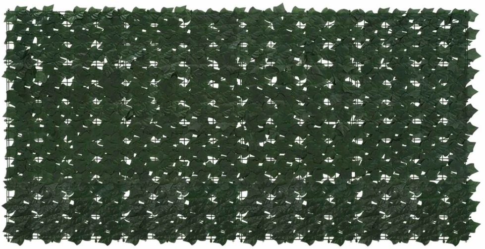 Balkono uždanga su lapais Tamsiai žalia 200 x 100 cm