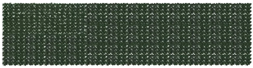 Balkono uždanga su lapais Tamsiai žalia 600 x 150 cm