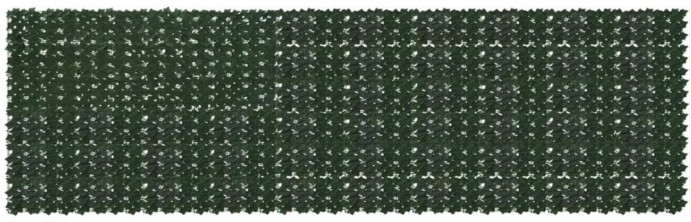 Balkono uždanga su lapais Tamsiai žalia 500 x 150 cm
