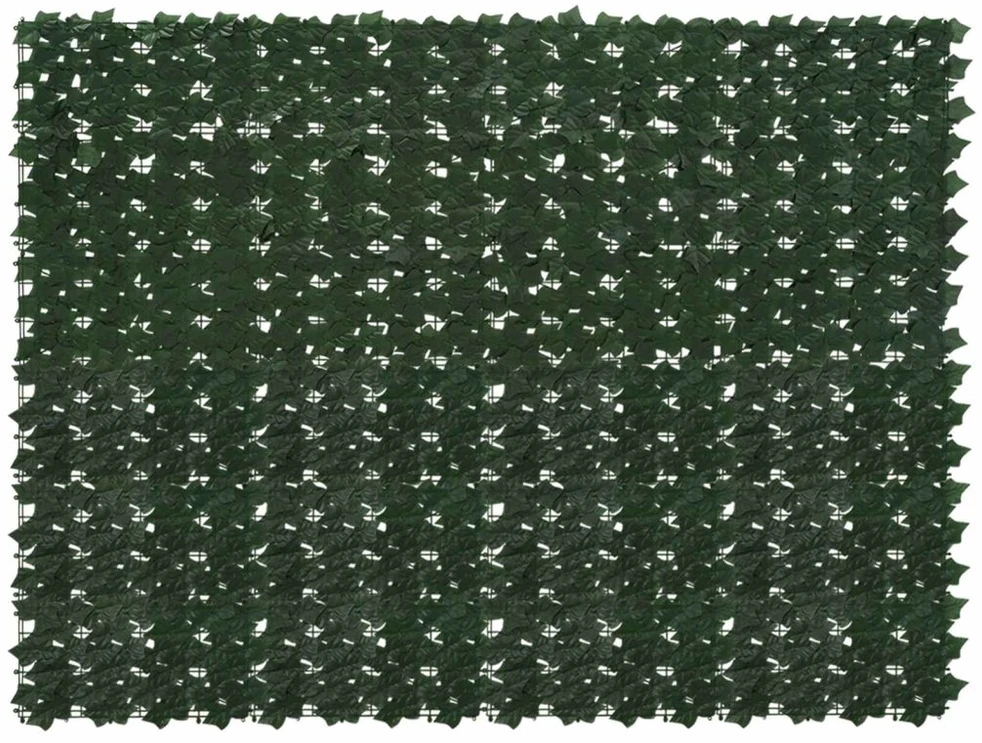 Balkono uždanga su lapais Tamsiai žalia 200 x 150 cm