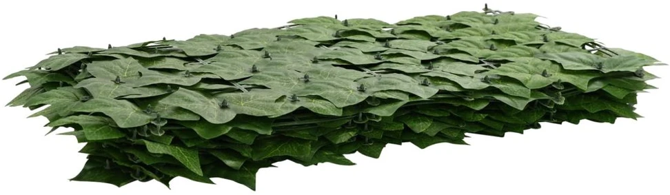 Balkono uždanga su lapais Žalia 400 x 75 cm