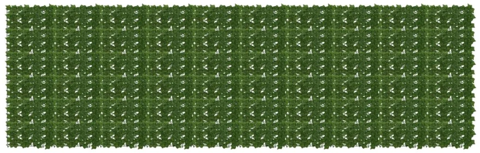 Balkono uždanga su lapais Žalia 500 x 150 cm