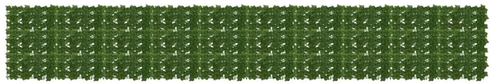 Balkono uždanga su lapais Žalia 500 x 75 cm