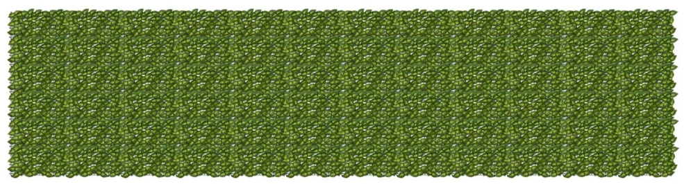 Balkono uždanga su lapais Žalia ir geltona 600 x 150 cm