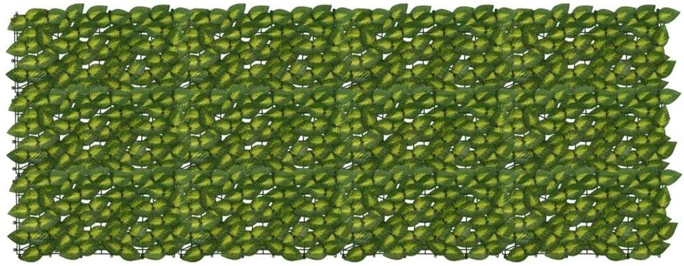 Balkono uždanga su lapais Žalia ir geltona 200 x 75 cm