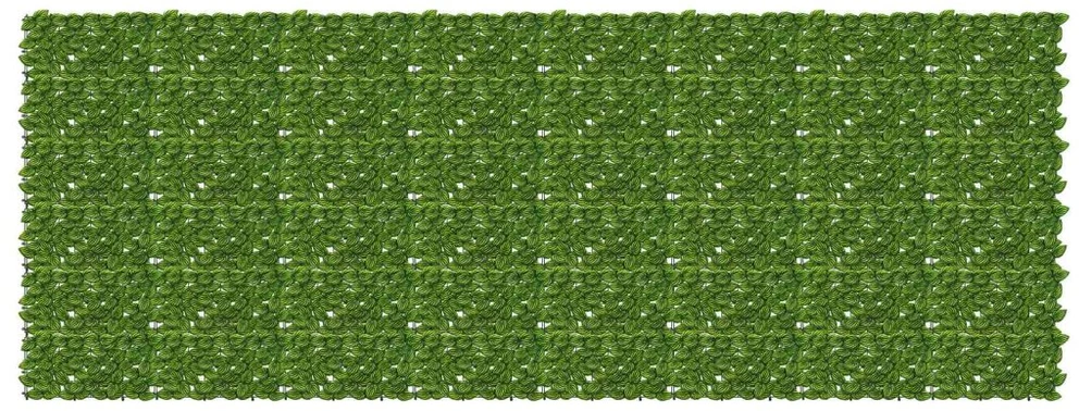 Balkono uždanga su lapais Žalia ir geltona 400 x 150 cm