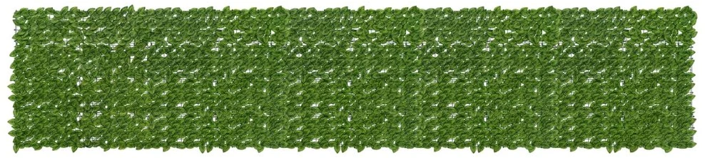 Balkono uždanga su lapais Žalia ir geltona 500 x 100 cm