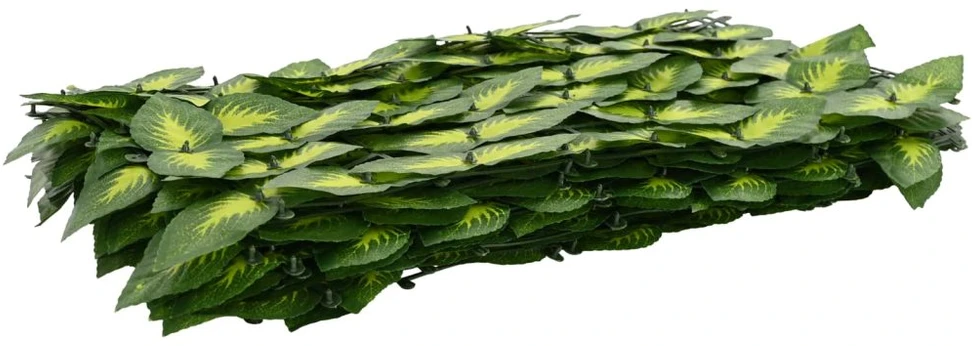 Balkono uždanga su lapais Žalia ir geltona 200 x 100 cm