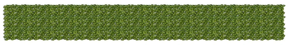 Balkono uždanga su lapais Žalia ir geltona 600 x 75 cm