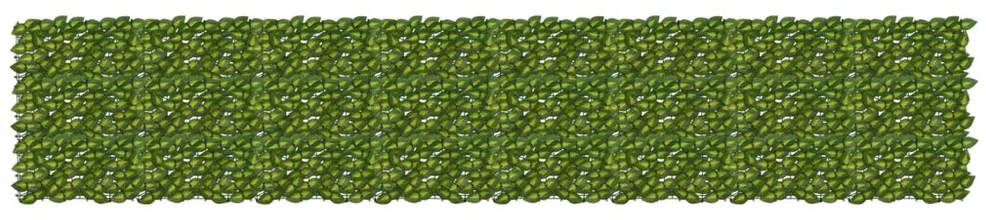 Balkono uždanga su lapais Žalia ir geltona 400 x 75 cm