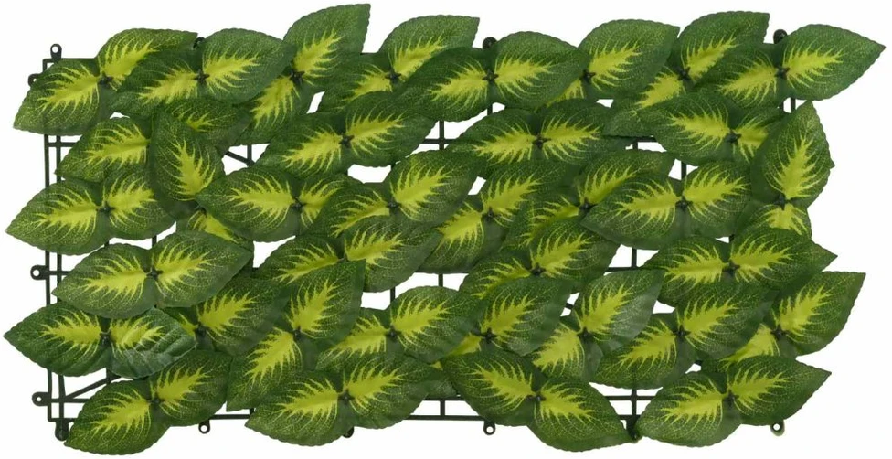 Balkono uždanga su lapais Žalia ir geltona 200 x 150 cm