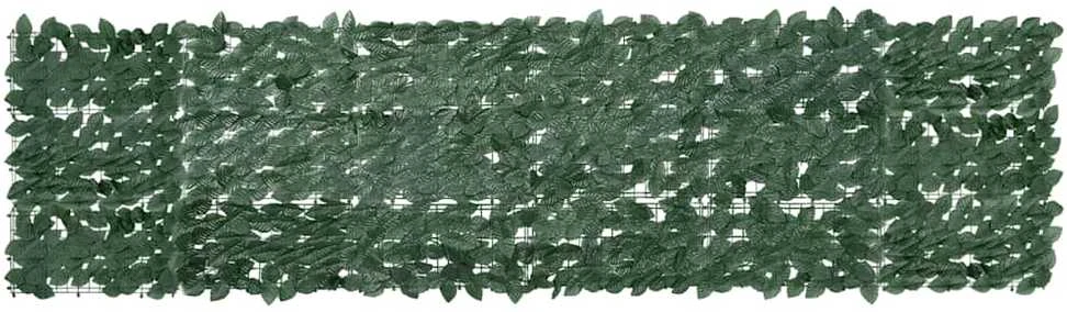 Balkono pertvara, 300x75cm, su tamsiai žaliais lapais