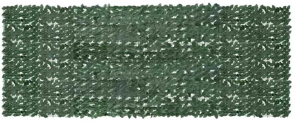 Balkono pertvara, 400x150cm, su tamsiai žaliais lapais