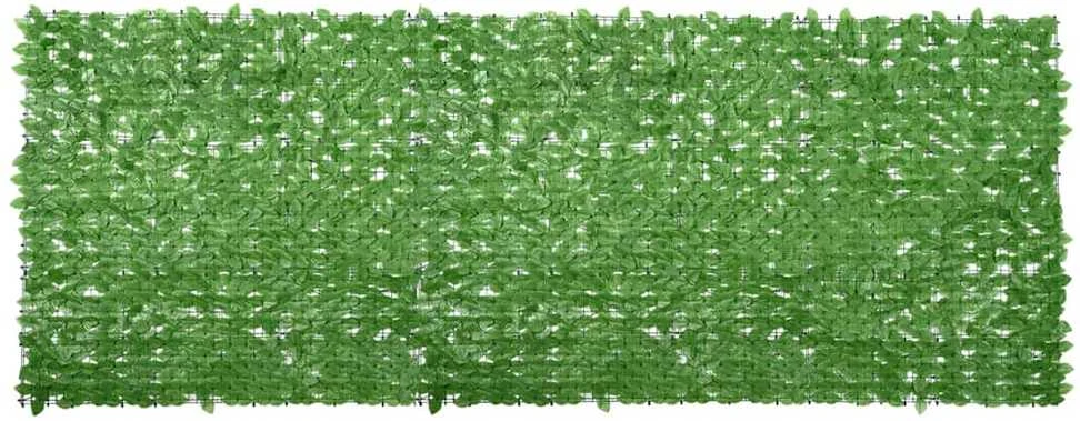 Balkono pertvara, 400x150cm, su žaliais lapais