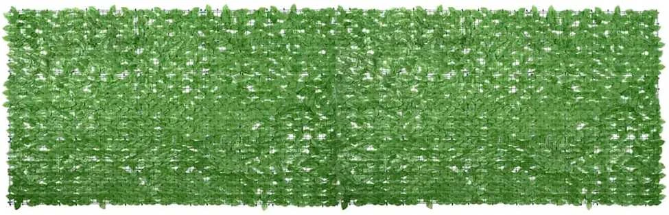 Balkono pertvara, 500x150cm, su žaliais lapais
