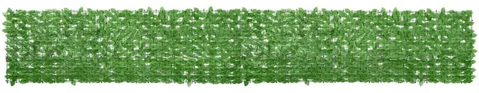 Balkono pertvara, 500x75cm, su žaliais lapais