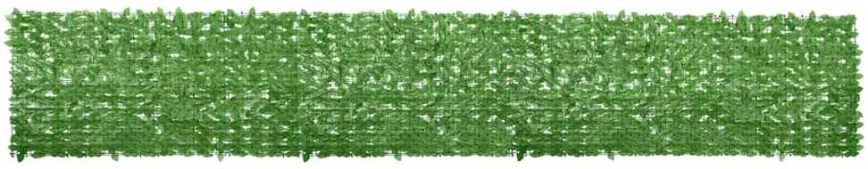 Balkono pertvara, 600x100cm, su žaliais lapais