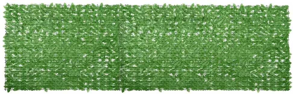 Balkono pertvara, 600x150cm, su žaliais lapais