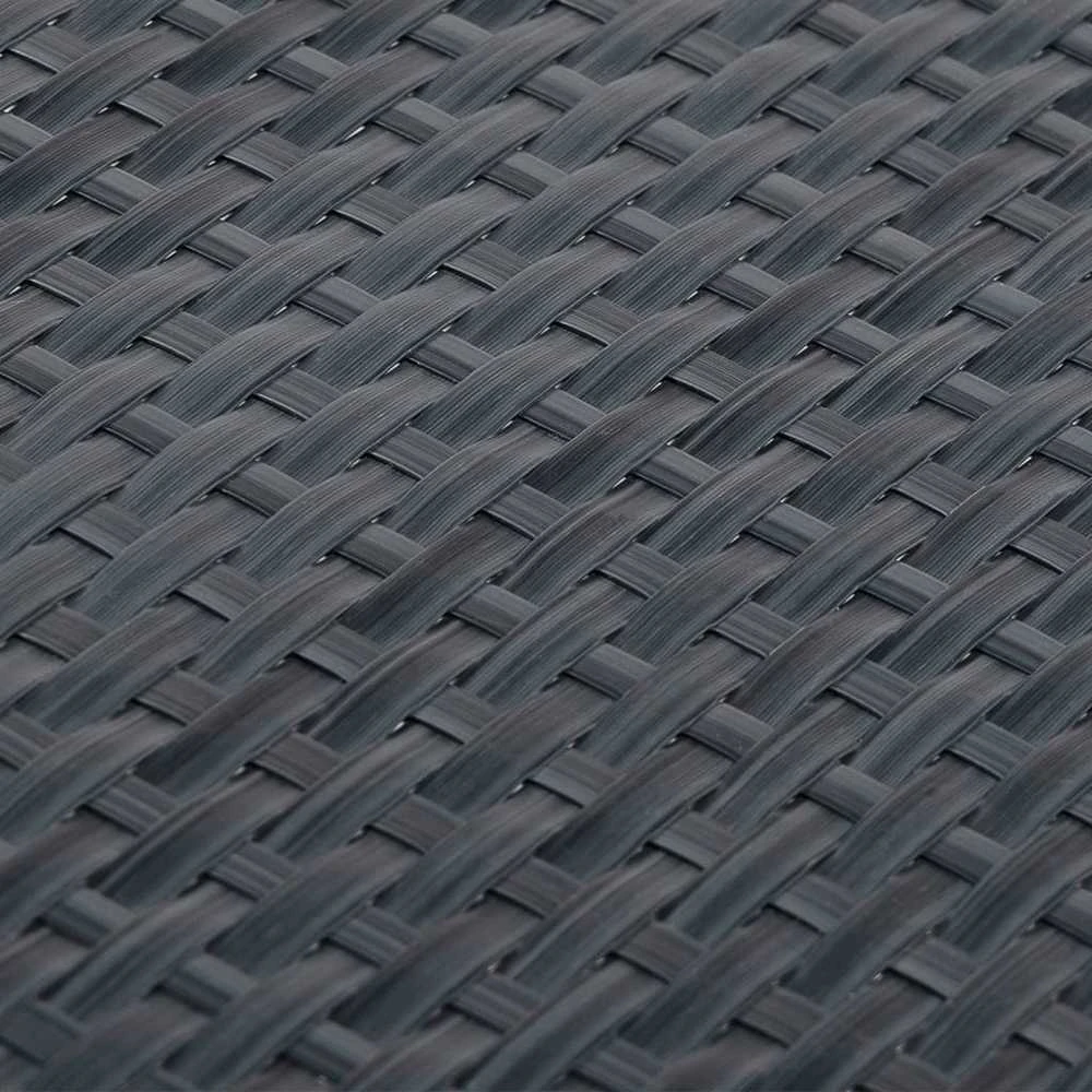 Balkono pertvara, antracito spalvos, 500x80cm, poliratanas