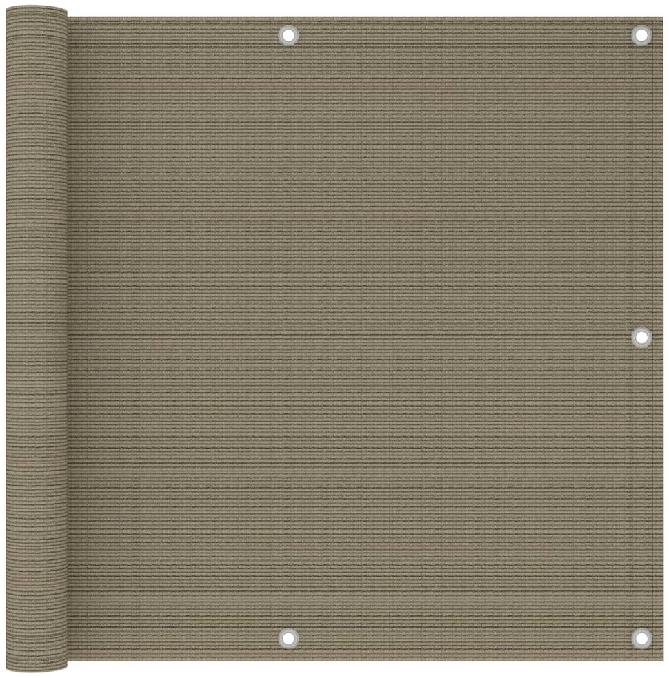 Balkono pertvara, taupe spalvos, 90x300cm, HDPE