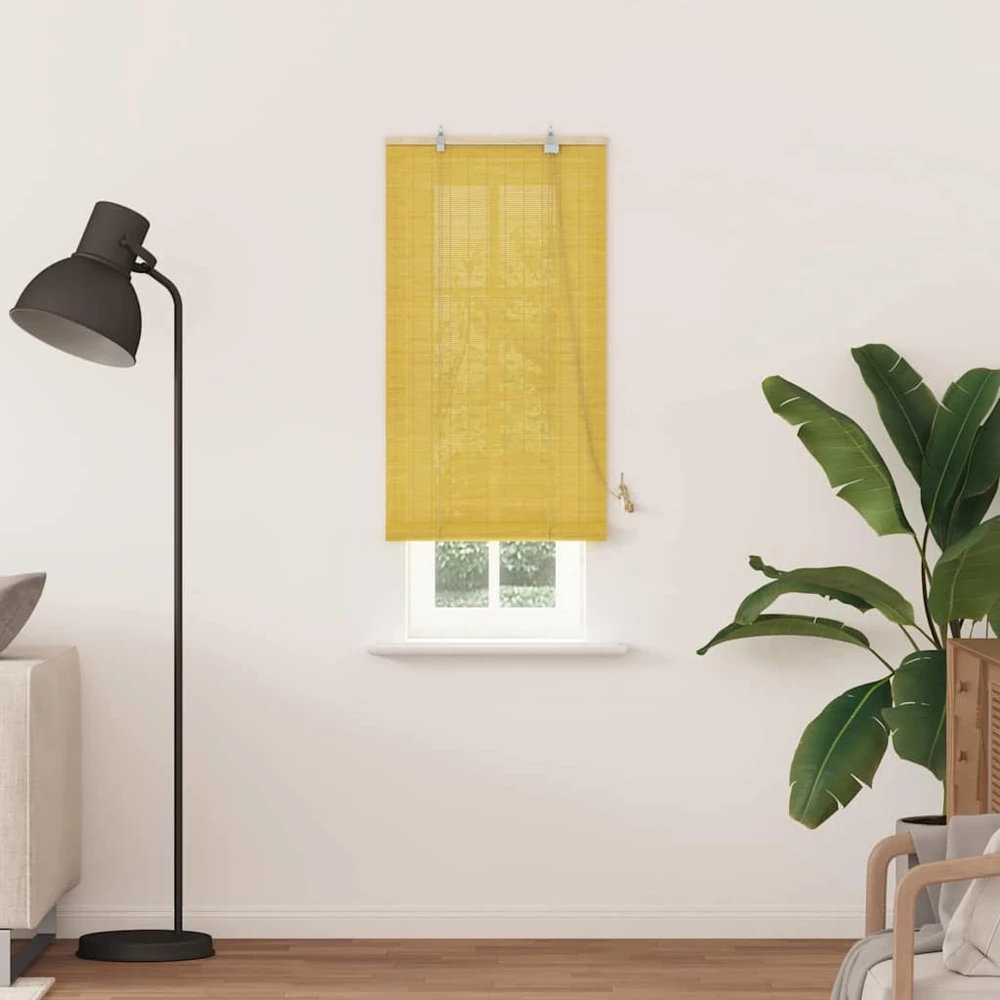 Roletas Geltona 60 x 220 cm Bambukas