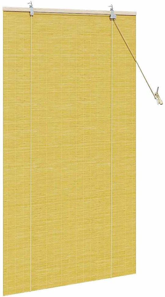 Roletas Geltona 80 x 160 cm Bambukas