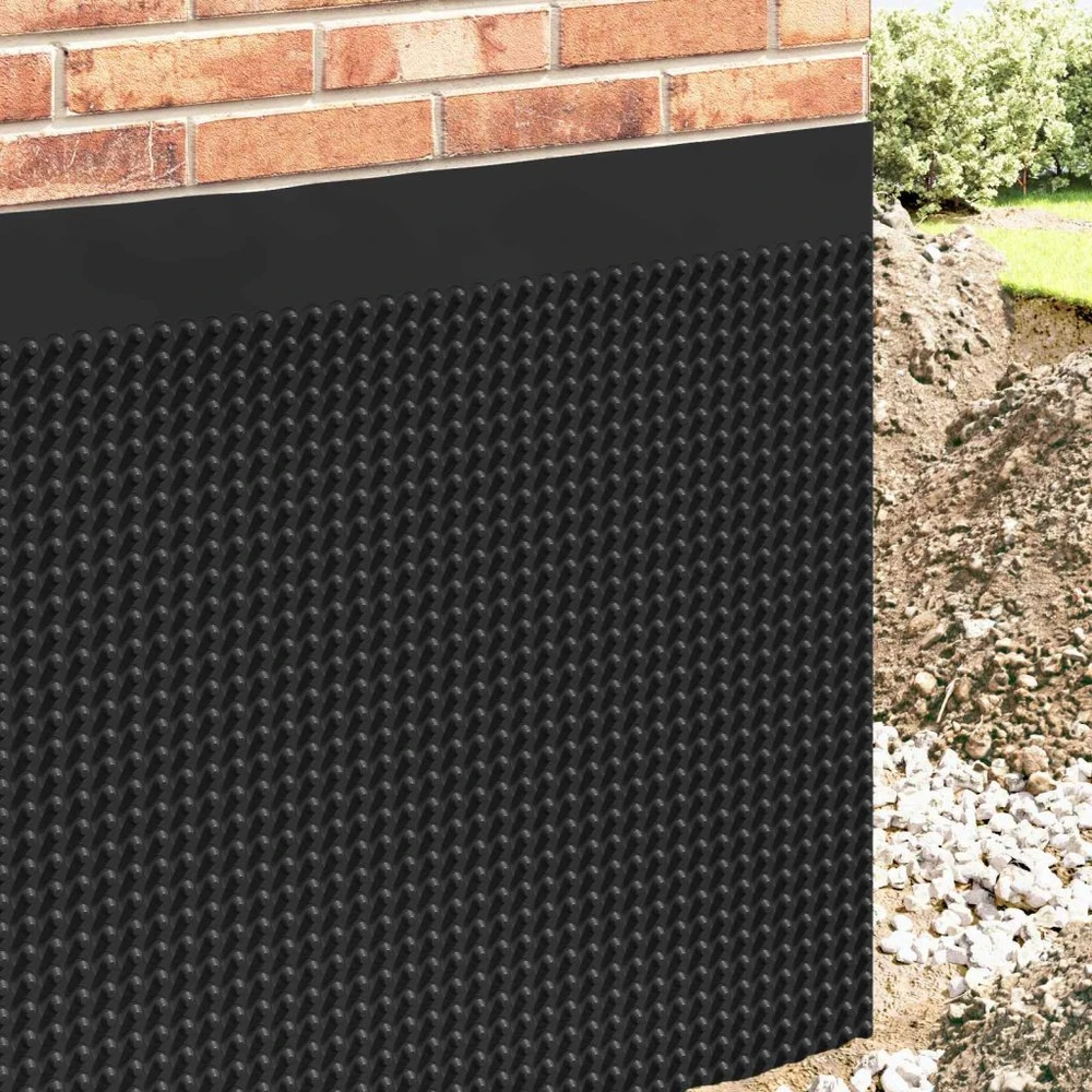Banguota drenažo plokštė Juoda 1 x 10 m HDPE