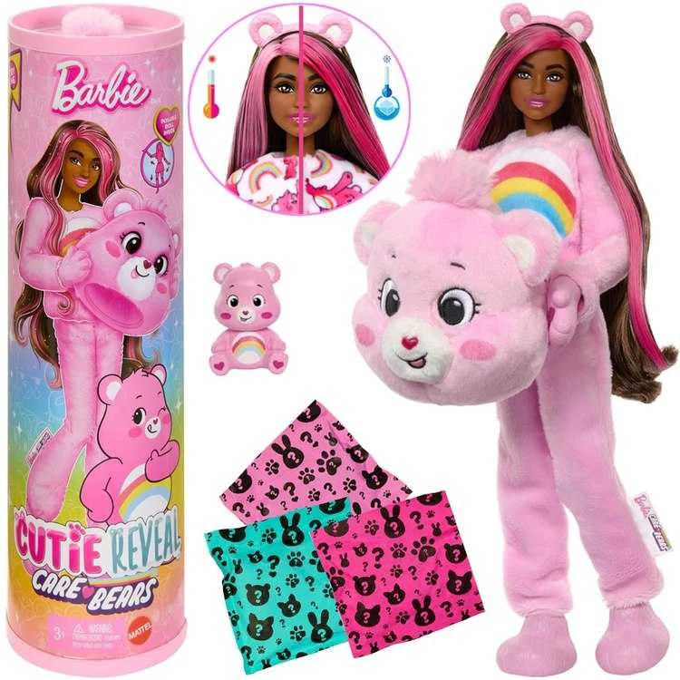 Mattel BARBIE CUTIE REVEAL CARE BEARS siuvrinukų rinkinys Cheer Bear (JCN95)