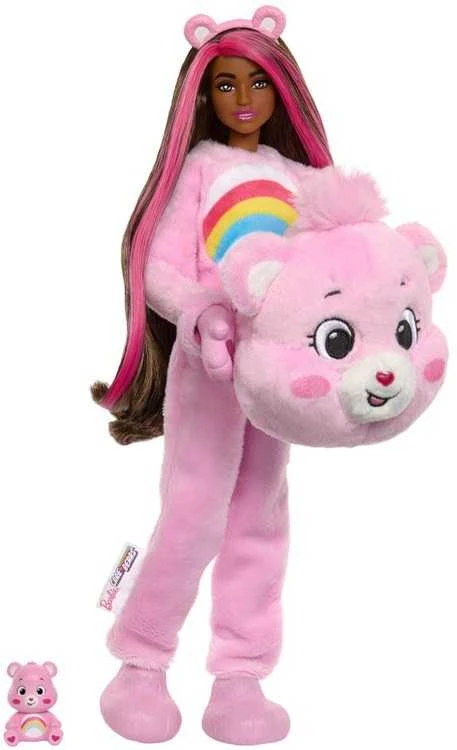 Mattel BARBIE CUTIE REVEAL CARE BEARS siuvrinukų rinkinys Cheer Bear (JCN95)