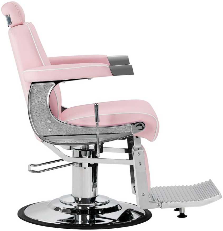 Activeshop Rožinė Kirpyklos barberio kėdė Gabbiano Visionerio Rožinė and Chrome