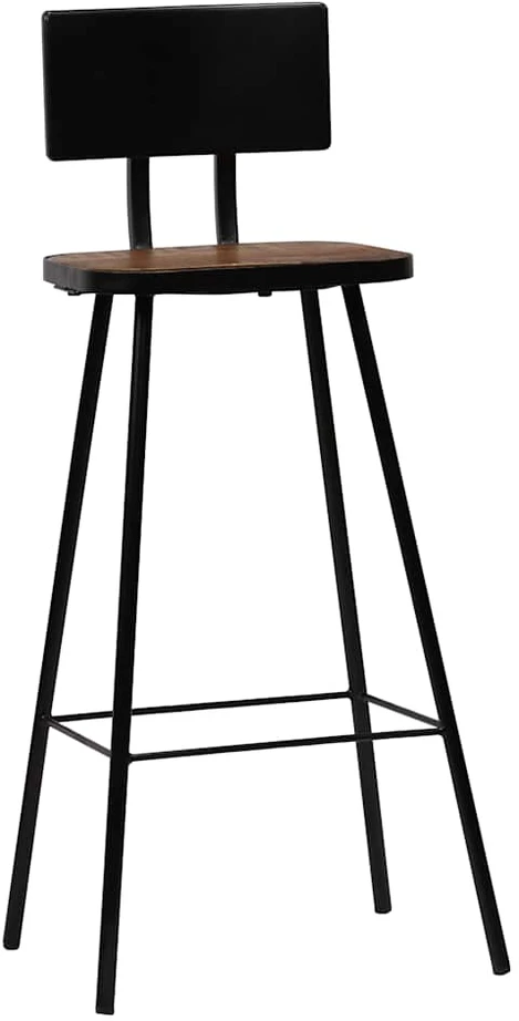 Baro baldų komplektas, 3 dalių, juodos spalvos (248143+245390)