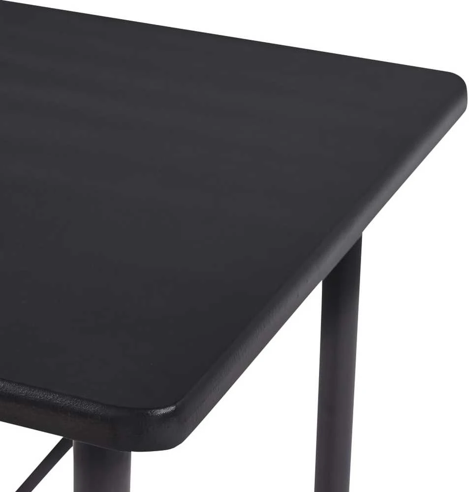 Baro stalas, juodos spalvos, 120x60x110cm, MDF