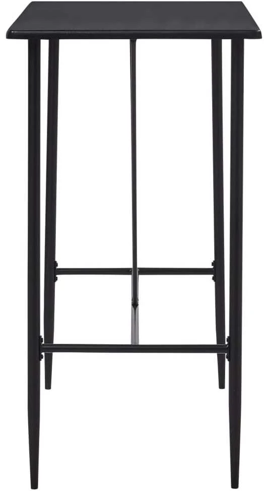 Baro stalas, juodos spalvos, 120x60x110cm, MDF