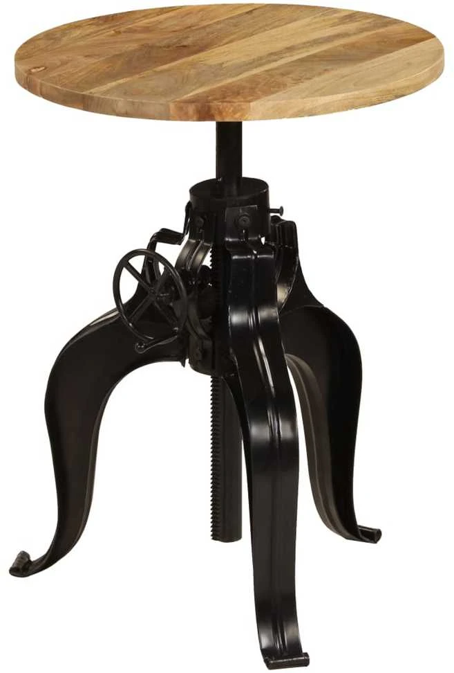 Baro stalas, mango medienos masyvas, 60x(76-110)cm